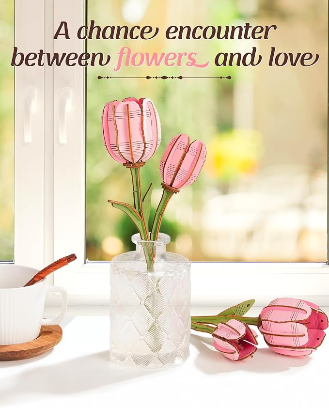rowood Wooden Flower, 3D Puzzles - Image 4