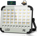 300W LED Solar Work Light 26000LM Magnetic Portable Light, 26000mAh Rechargeable with 5 Modes, IP66 Waterproof for Outdoor Camping, Car Repair, Building, Workshop, Garage, Emergency