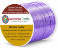 Mandala Crafts 18 Gauge Lavender Anodized Aluminum Craft Wire, 100 FT | Colored by MandalaCrafts