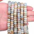 Songxi 5x8mm Natural Amazonite Stone Rondelle Beads, Gemstone by SongXi