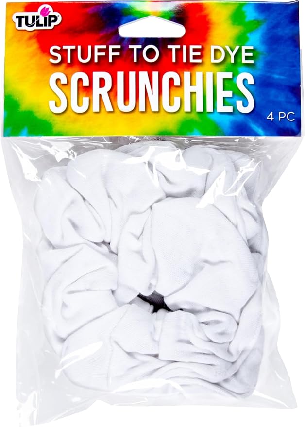 Tulip Scrunchies 4 Pack Tie Dye Accessory by Tulip