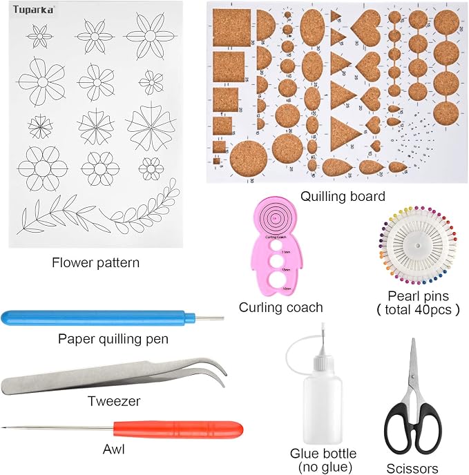 TUPARKA 15 PCS Paper Quilling Kits - Image 2