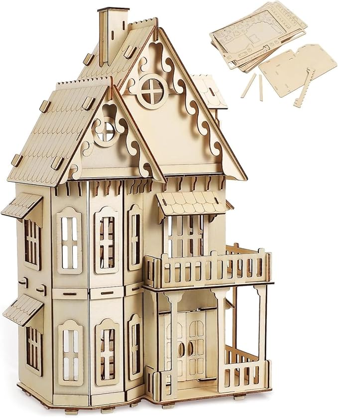 3D House Jigsaw Puzzle Model Kit by CUTEROOM