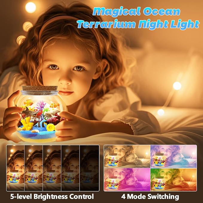 Ocean Light Up Terrarium Kit for Kids - Image 2