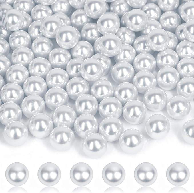 160PCS 16mm Pearls for Crafting, Artificial Pearl Beads for Vase Filler by Unknown