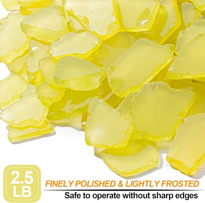 Keedolla Tumbled Sea Glass for Crafts - 40 OZ Flat Frosted Seaglass Pieces for - Image 2