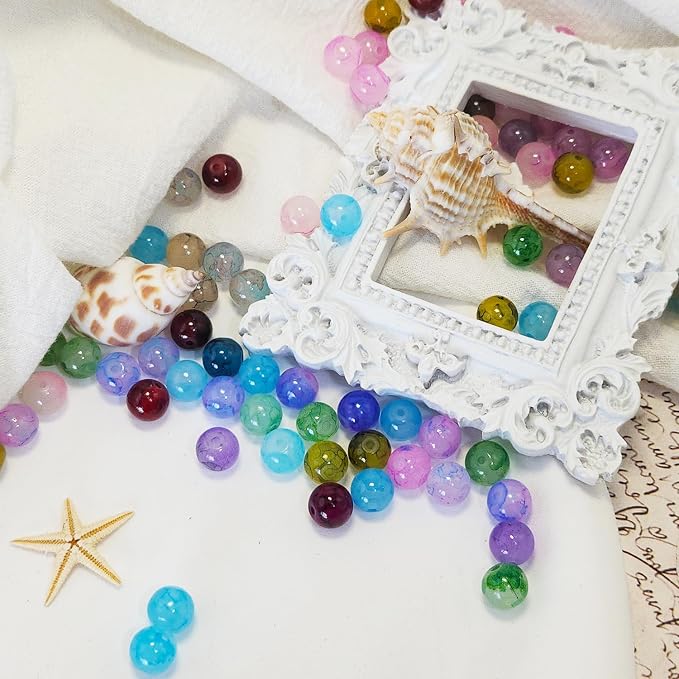 1200PCS 8mm Glass Beads Bracelet Making Kit, 24 Colors Crystal Beads - Image 2