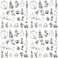 WOCRAFT 120pcs Antique Silver Cat Charm by WOCRAFT