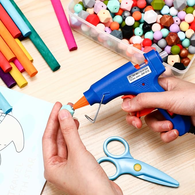 Zhengmy 6 Pcs Mini Glue Gun Crafts Hot Melt Guns Low Temp Glue - Image 5