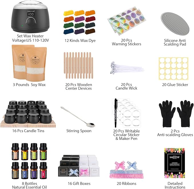 SAEUYVB Candle Making Kit for Adults - Image 2