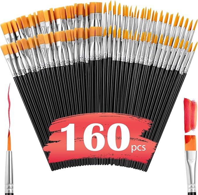 AROIC Small Paint Brushes Bulk, Acrylic Paint Brush Kits by AROIC