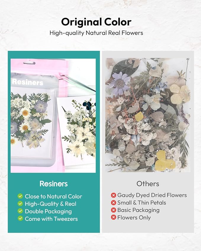 Dried Flowers, Resiners 100Pcs Pressed Flowers - Image 6