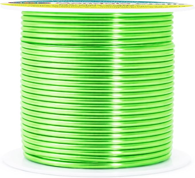 Mandala Crafts 14 Gauge Light Green Anodized Aluminum Craft Wire, 60 FT | - Image 2