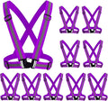 Reflective Strap Safety Vest Gear - 2-10 Pack Adjustable High Visible Reflective Running Gear for Women Men Night