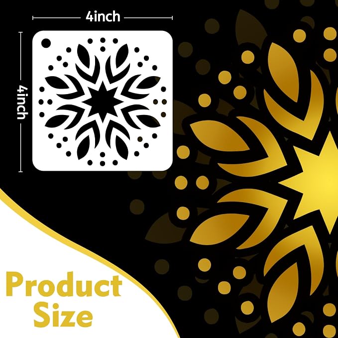 50 PCS Mandala Painting Stencils Reusable Mandala Stencils - Image 2