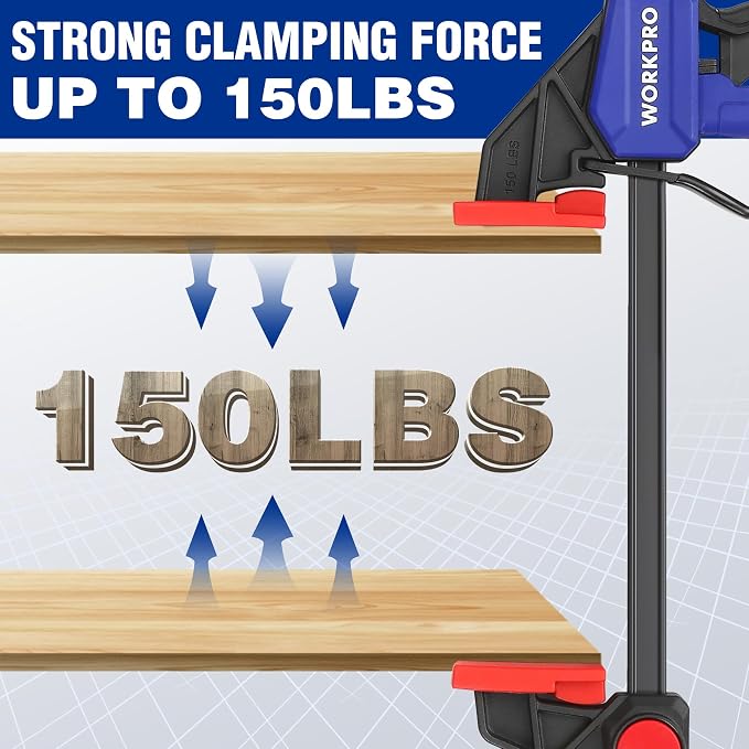 WORKPRO 10-Pack Bar Clamps for Woodworking, 6-Inch Mini & Light Duty and - Image 5