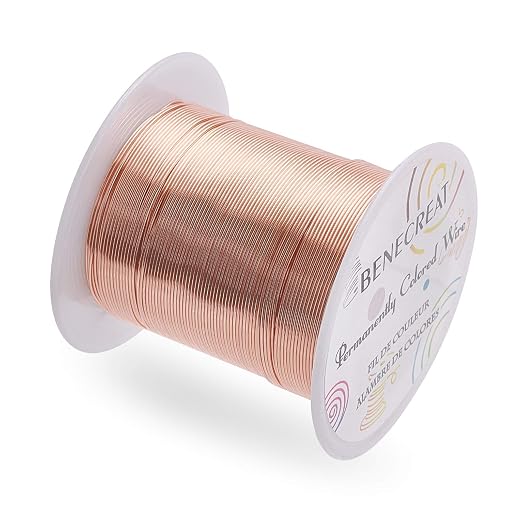 BENECREAT 22 Gauge 55 Yards Jewelry Beading Wire Tarnish Resistant Copper Wire - Image 8