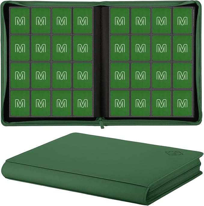 Premium Card Binder 16 Pocket, Trading Card Binder Holds up to 1000+Cards by MOSLA