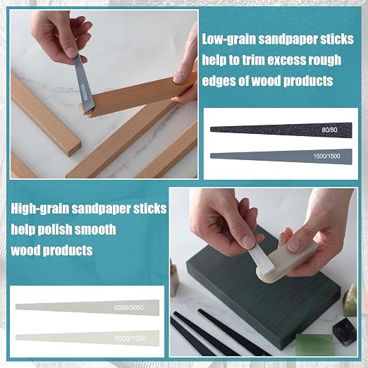 Honoson 20 Pcs Sanding Sticks for Plastic Models 3D Print Polishing Sticks - Image 4