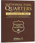 Whitman Coin Collector’s Board Traditional Coin Map US National Parks Quarter by Unknown