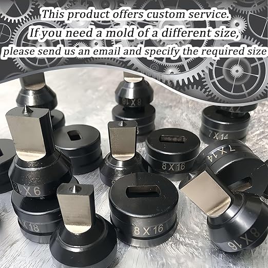 Hydraulic Punch Dies for CH-70, CH-70 Hydraulic Round Hole Punch Die Set, Upper Mold Dia: 26mm, Lower Mold Dia: 40mm for Steel, Copper, Aluminum and Heavy Duty Metal (22mm)