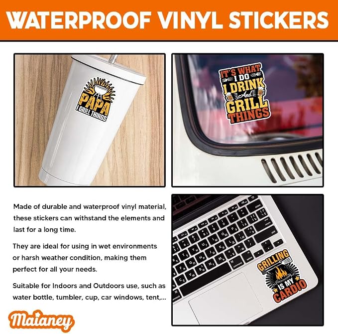 MAIANEY BBQ Grilling Sticker Pack - Image 3