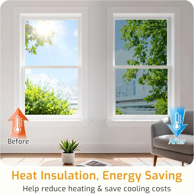 LUTE One Way Window Privacy Film, Window Tint, 35.4" x 78.7" | Sun Blocking UV - Image 4