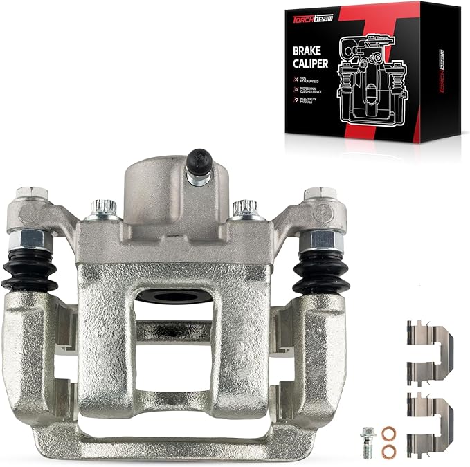 Torchbeam Rear Right Passenger Side Brake Caliper for Hyundai Kia for 2011-2014 Sonata, 2011-2014 Optima 2.4, 2015 Optima, 2015 Sonata, Disc Brake Caliper Assembly with Bracket Replace #19B6456