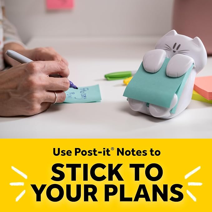 Post-it Dispenser, Sticky Note Holder, Includes 45 Pop-Up Sheets of 3 in x 3 in - Image 7