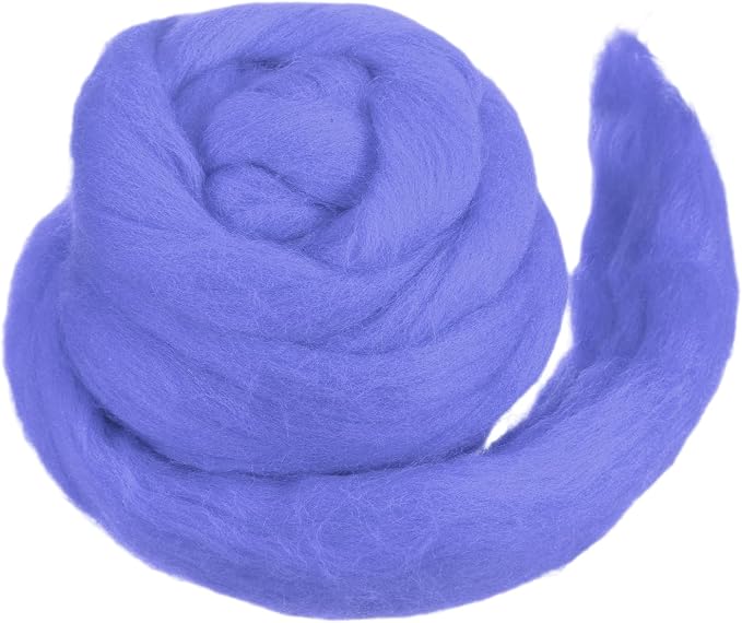 MECCANIXITY Wool Roving Yarn Soft Felting Wool 50g/1.76oz Pure Chunky Roving by MECCANIXITY