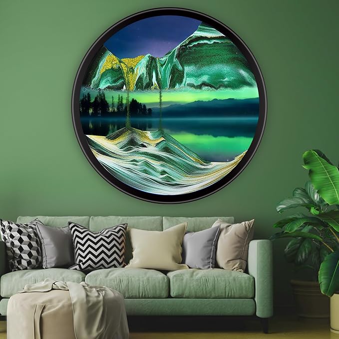 Mtadmai 24" Moving Sand Art, 3D Sand Art Pictures Deep Sea Sandscape Living by Unknown