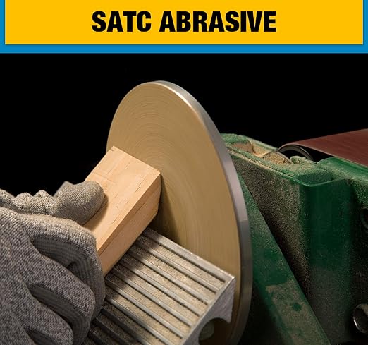 S SATC 100 PCS PSA Sanding Discs 6 Inch Adhesive Backed Sandpaper 120 Grit Sander Attachment for Drill Self Stick Aluminum Oxide Round Automotive Sandpaper with Sticky Back