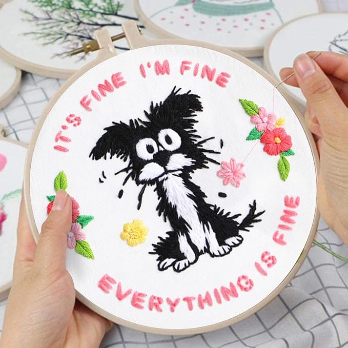 Louise Maelys Funny Dog Embroidery Kits - Image 4