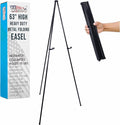 U.S. Art Supply 63" High Heavy Duty Metal Folding Display Easel by USArtSupply