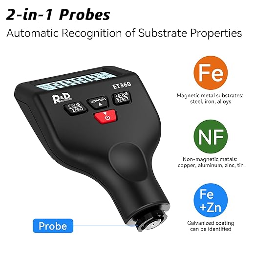Car Coating Thickness Meter for Used Car Buyers, Paint Mil Thickness Meter Gauge Check The Car’s Original Coating Auto Car Paint Meter (ET360)