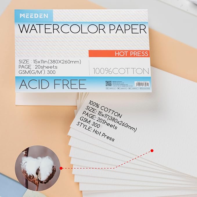 MEEDEN Watercolor Paper Block - Image 2