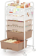 5 Drawer Rolling Storage Cart by SYKIARIOL
