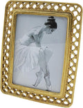 Coshar Gold Picture Frames 7 Inch Resin Table Frame 5x7 | Rustic, Table Top by Coshar