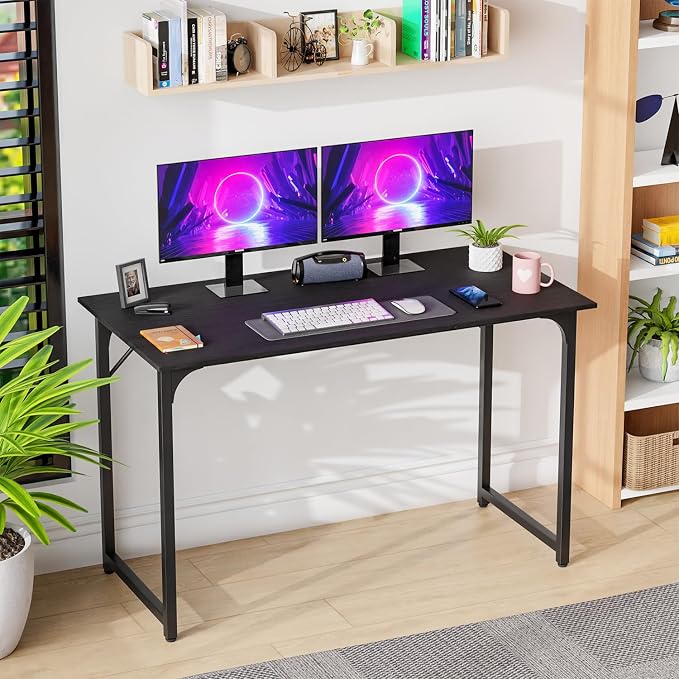 PayLessHere | 47 Inch Computer Desk | Black | Office Desk - Image 2