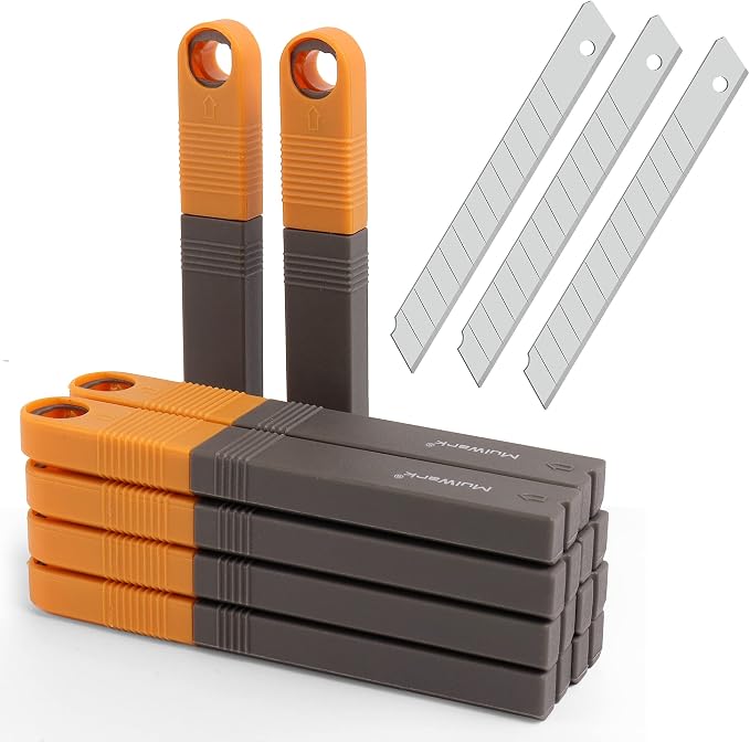 MulWark 100PC 9MM Snap Off 60 Degree Utility Knife Replacement Blades by MULWARK
