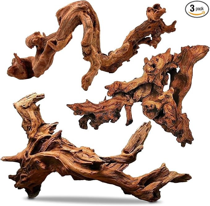 PINVNBY Natural Driftwood for Aquarium Decor Fish Tank Decorations Reptile by PINVNBY