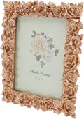 Coshar Picture Frames Rose Gold 5x7 Inch Rustic Photo Frame | Glass Front by Coshar