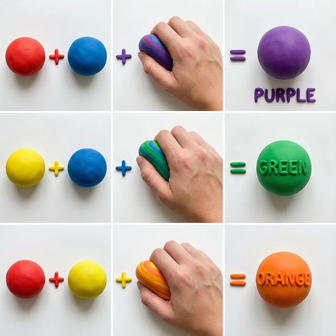 BOHS Air Dry Foam Clay Kit, Primary Colors – 3 Pack, 3.3 Lbs Total, Squishy & - Image 4