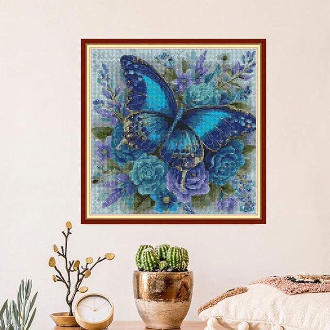 Butterfly and Flowers Cross Stitch Kits - Image 4