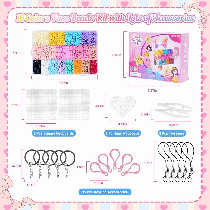 Meland Princess Fuse Beads Craft Kit - Image 5