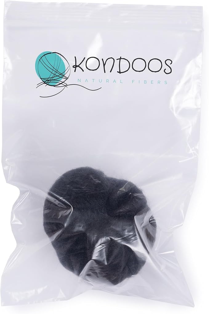Kondoos Natural Wool roving, 2 OZ. Best Wool - Image 2