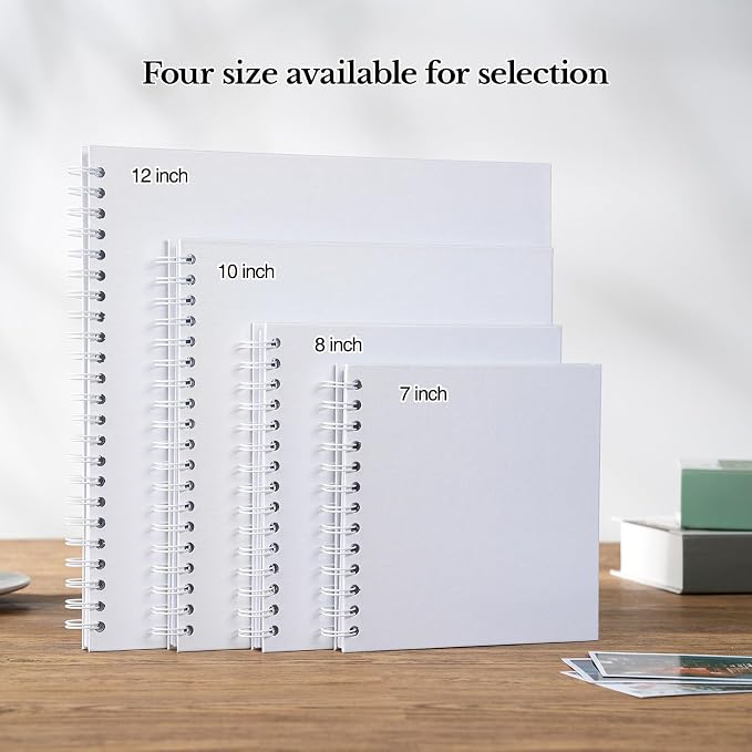 potricher 12 x 12 Inch DIY Scrapbook Album 40 Pages Hardcover Kraft Paper Scrap - Image 6