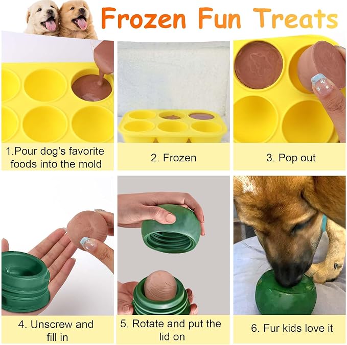 BABORUI 6 Cavities Silicone Dog Treat Molds - Image 4