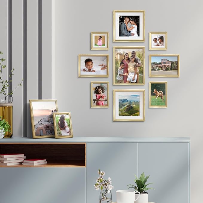 4x4 Picture Frames with 3x3 Mat, 6 Pack, Contemporary, Inspirations | These - Image 6