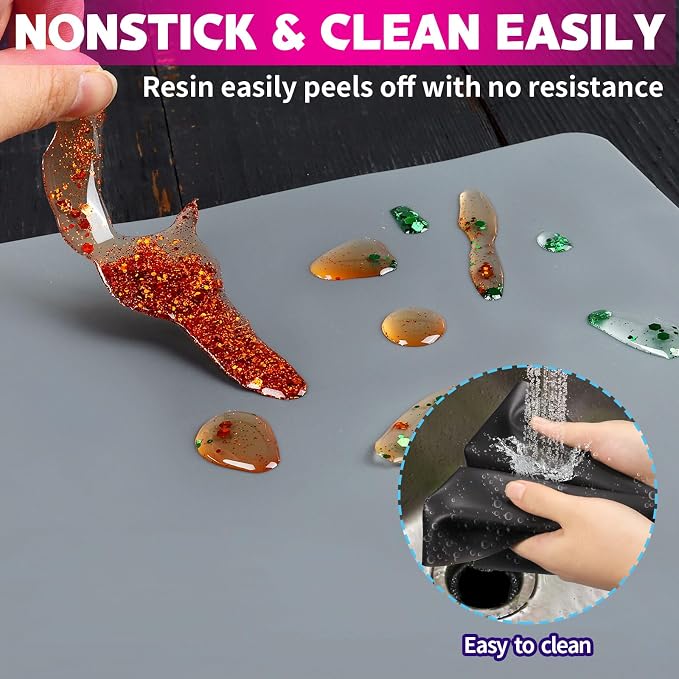 LEOBRO Silicone Mats, Resin Molds, Play Dough Mat, Silicone Sheets - Image 5